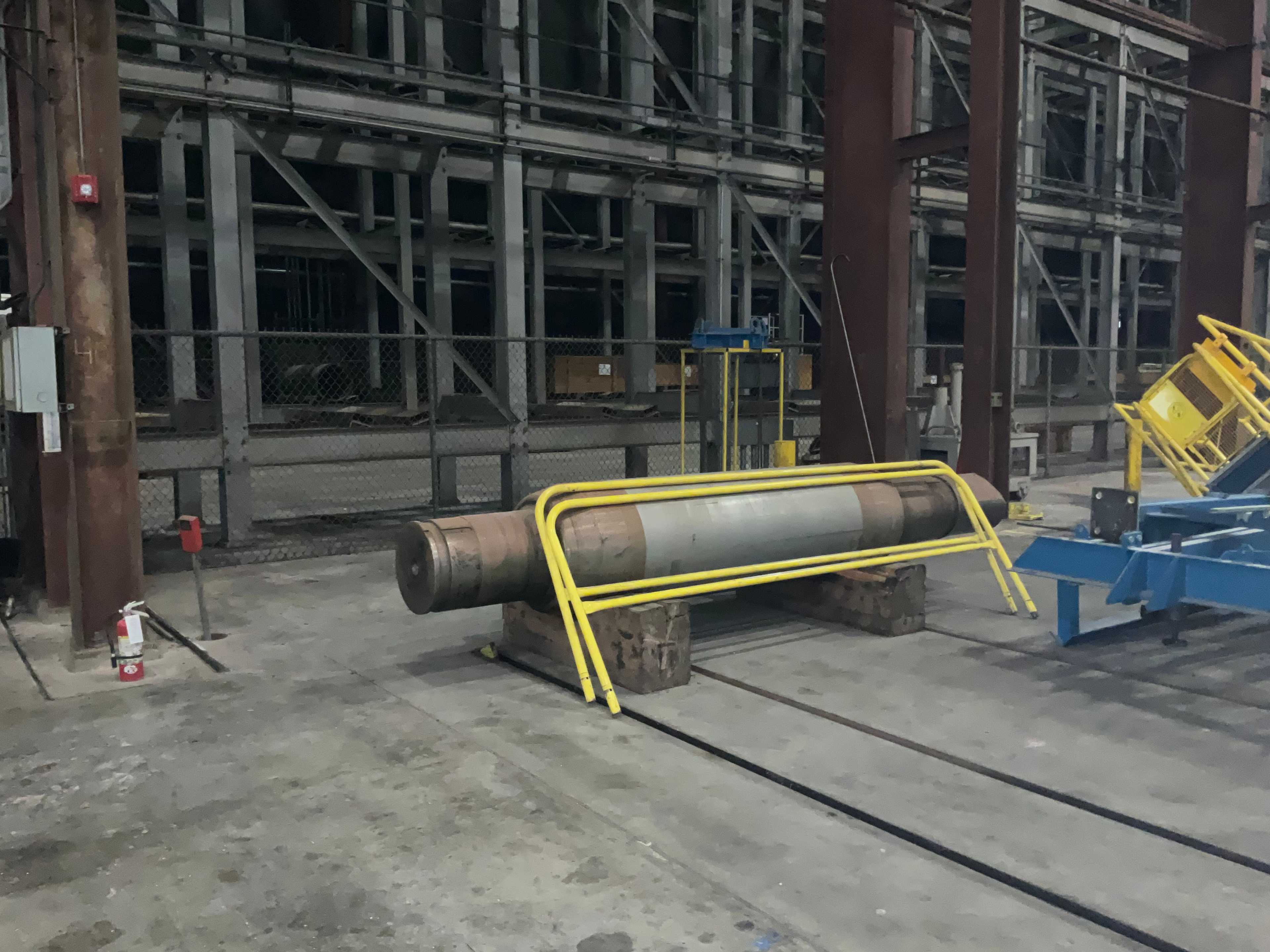 QTY 4- METAL ROLLERS - SHELVING