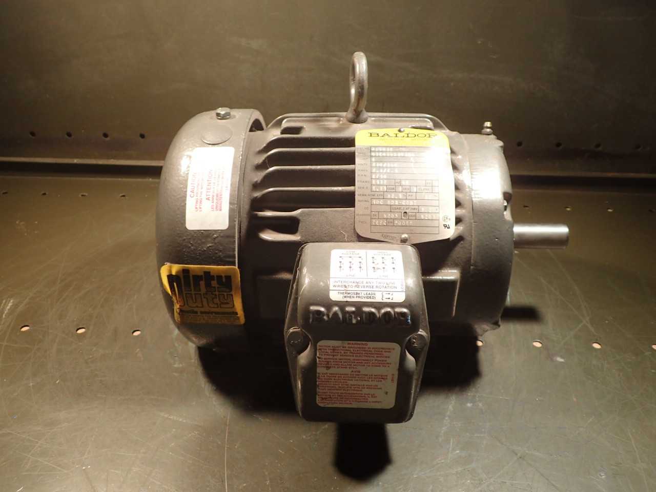 Baldor M8003T Dirty-Duty Electric Motor: 1HP, 230/460V, 1740-RPM, fr. 143T, NOS! - ELECTRIC MOTORS