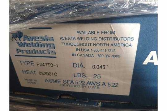 AVESTA E347-TO1, .045 DIA, x 25 # SPOOLS, 1000 #S AVAILABLE -