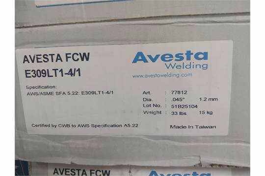 AVESTA 309L TO-1, .045 DIA X 33 # SPOOLS -