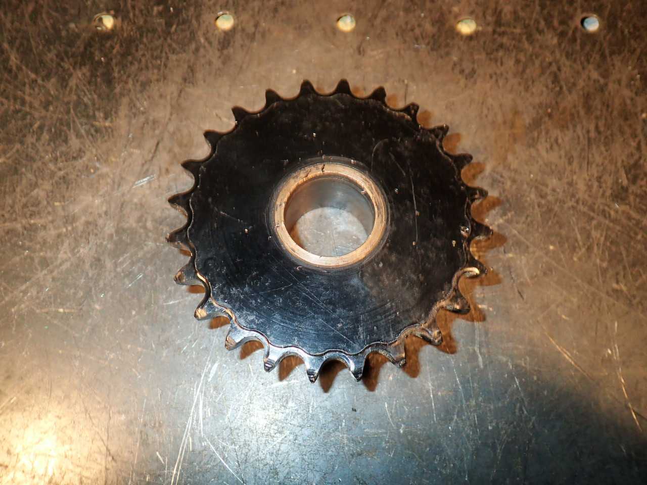 Boston Gear KSB24-1 24-Tooth #40 Chain Sprocket 4-1/16" OD 1-1/8" Bronze Bushing - SPROCKET