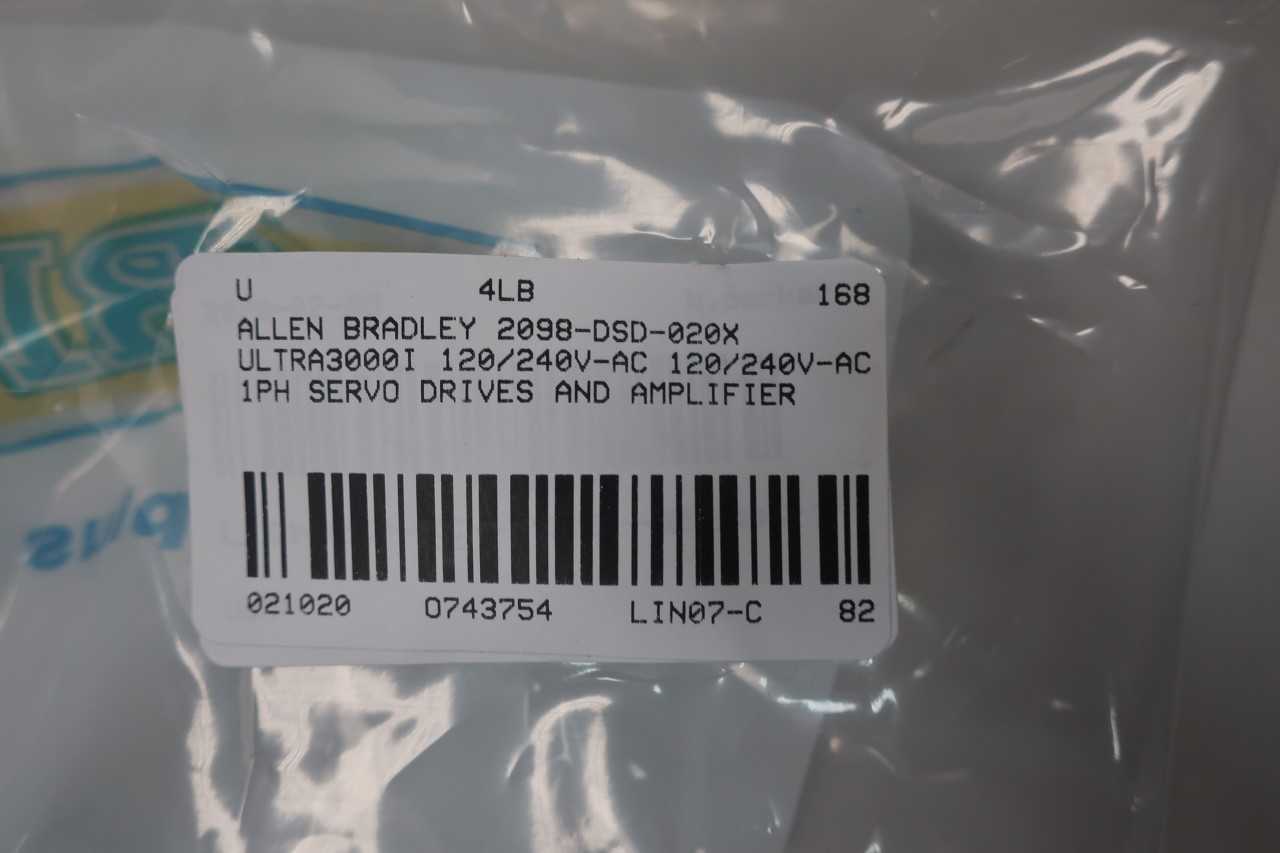 ALLEN BRADLEY 2098-DSD-020X ULTRA3000I SERVO DRIVE 120/240V-AC - SERVO
