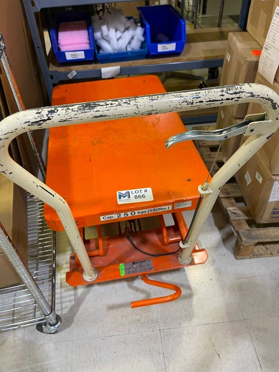 550 Lb Lift Cart No Contents - ROLLING CARTS