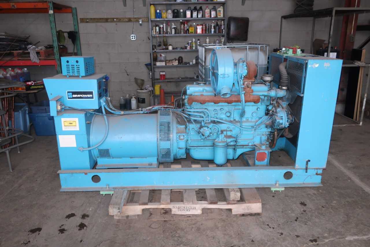 SIMPSON SP60D3PMT SIMPOWER 60KW 347/600V-AC GENERATOR SET - STANDBY POWER GENERATOR