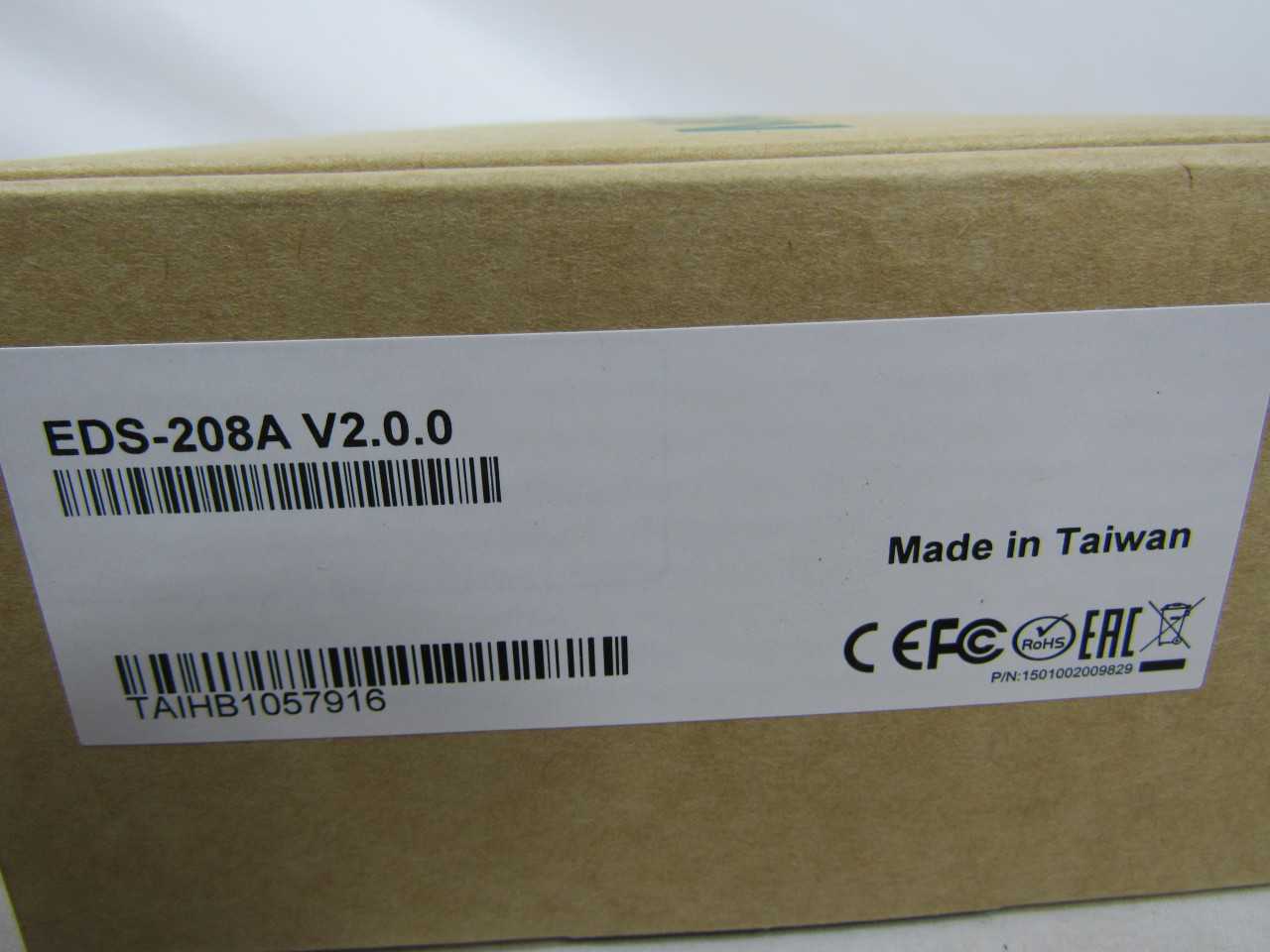 Quantity of 1 New Surplus MOXA EDS-208A PLC Control Ethernet Switch 8 Port - AUTOMATION & CONTROLS