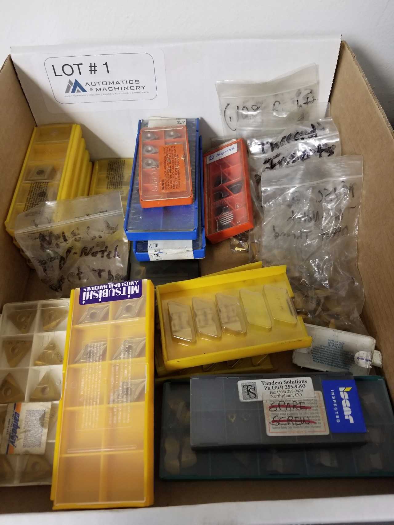 Large assortment of Carbide inserts - ELECTRIC POWER TOOLS