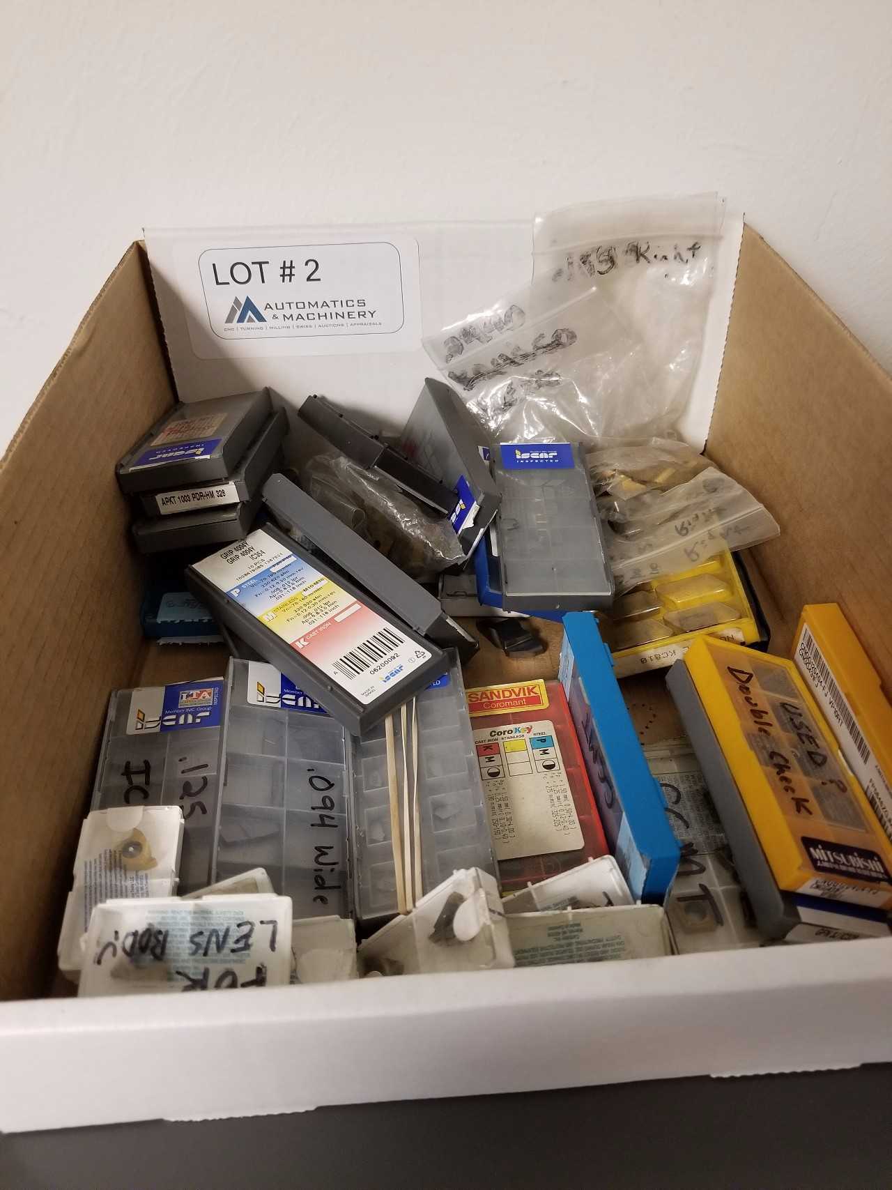 Large Assortment of carbide inserts - ELECTRIC POWER TOOLS