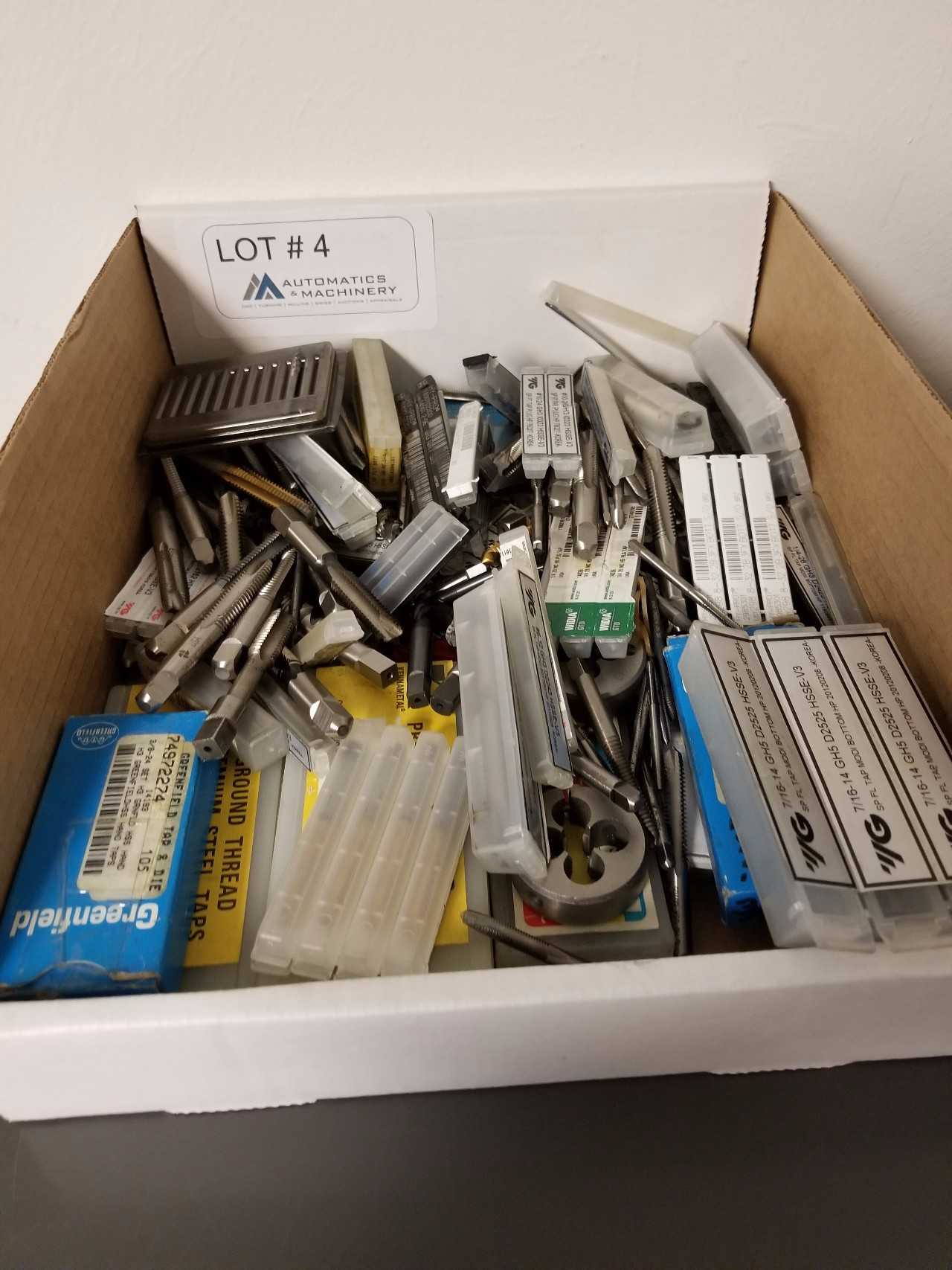 Large assortment of Taps, Endmills & Drills - ELECTRIC POWER TOOLS