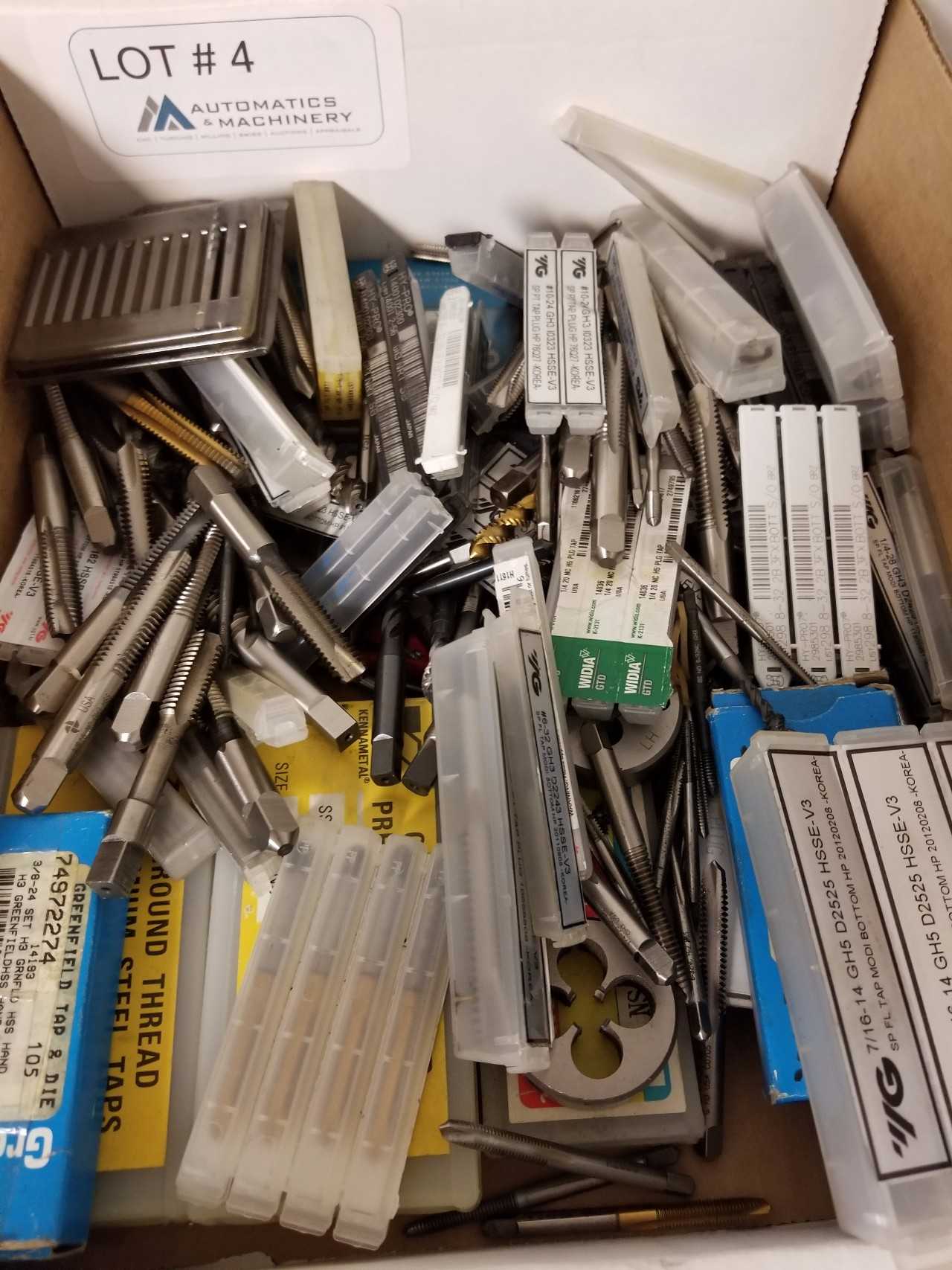 Large assortment of Taps, Endmills & Drills - ELECTRIC POWER TOOLS