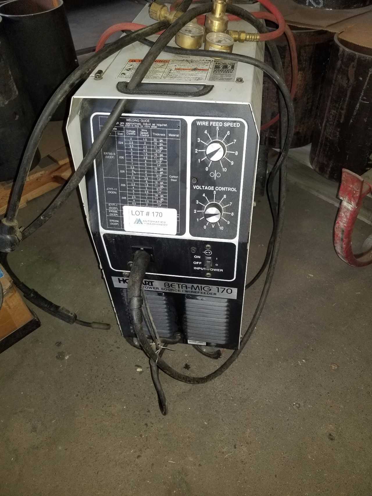 Hobart Beta-Mig 170 Wirefeed Mig Welder  - MACHINE TOOLING