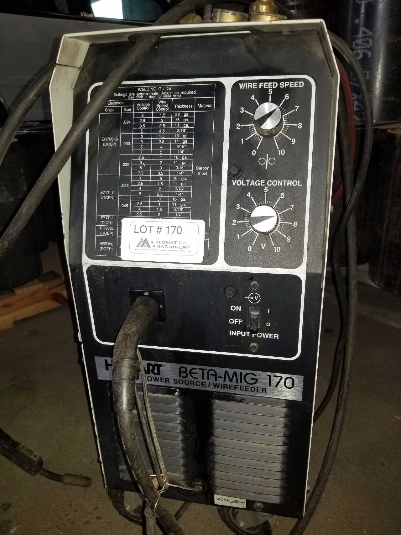 Hobart Beta-Mig 170 Wirefeed Mig Welder - MACHINE TOOLING