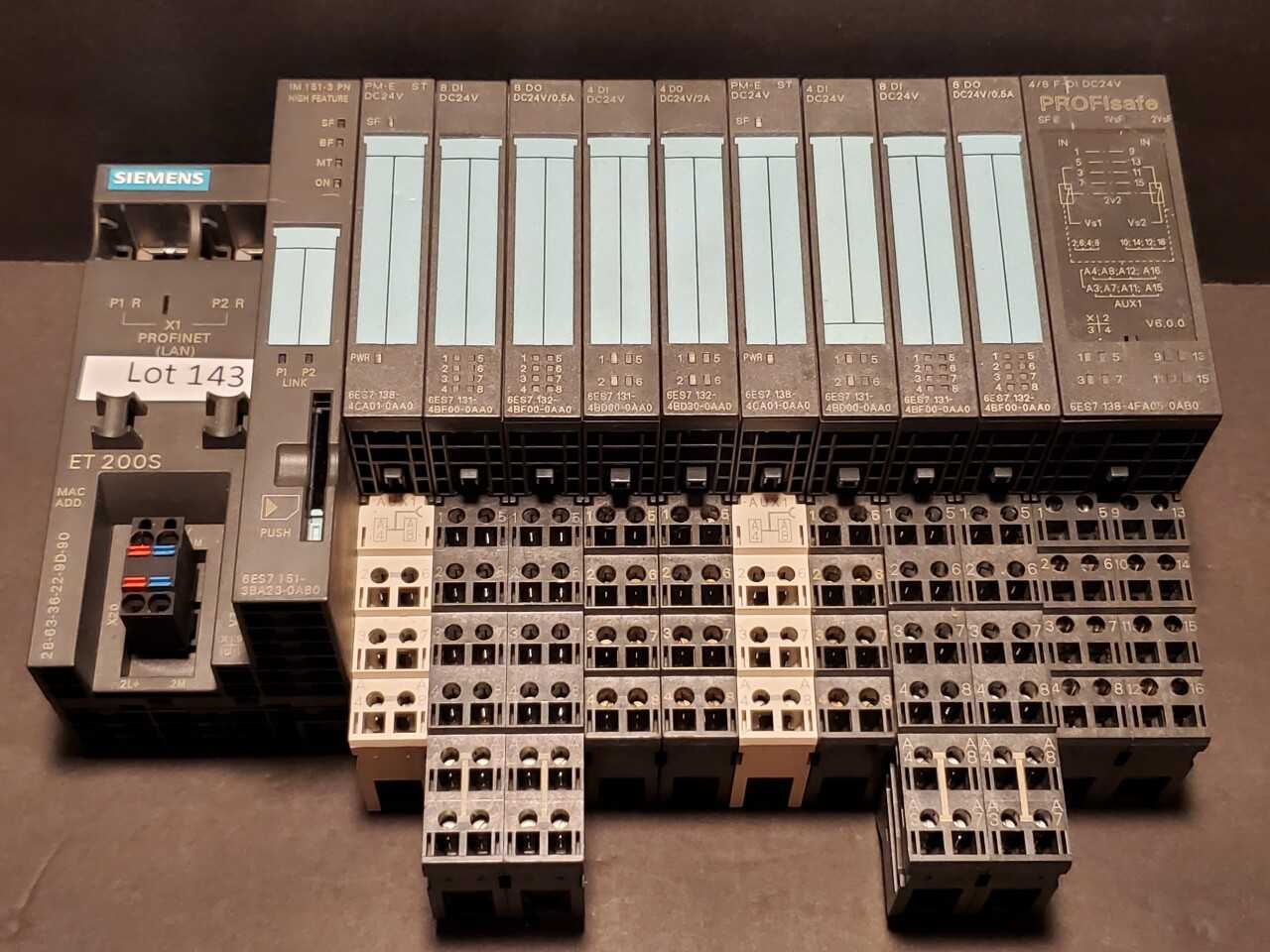 Siemens ET200S Remote I/O rack - AUTOMATION & CONTROLS