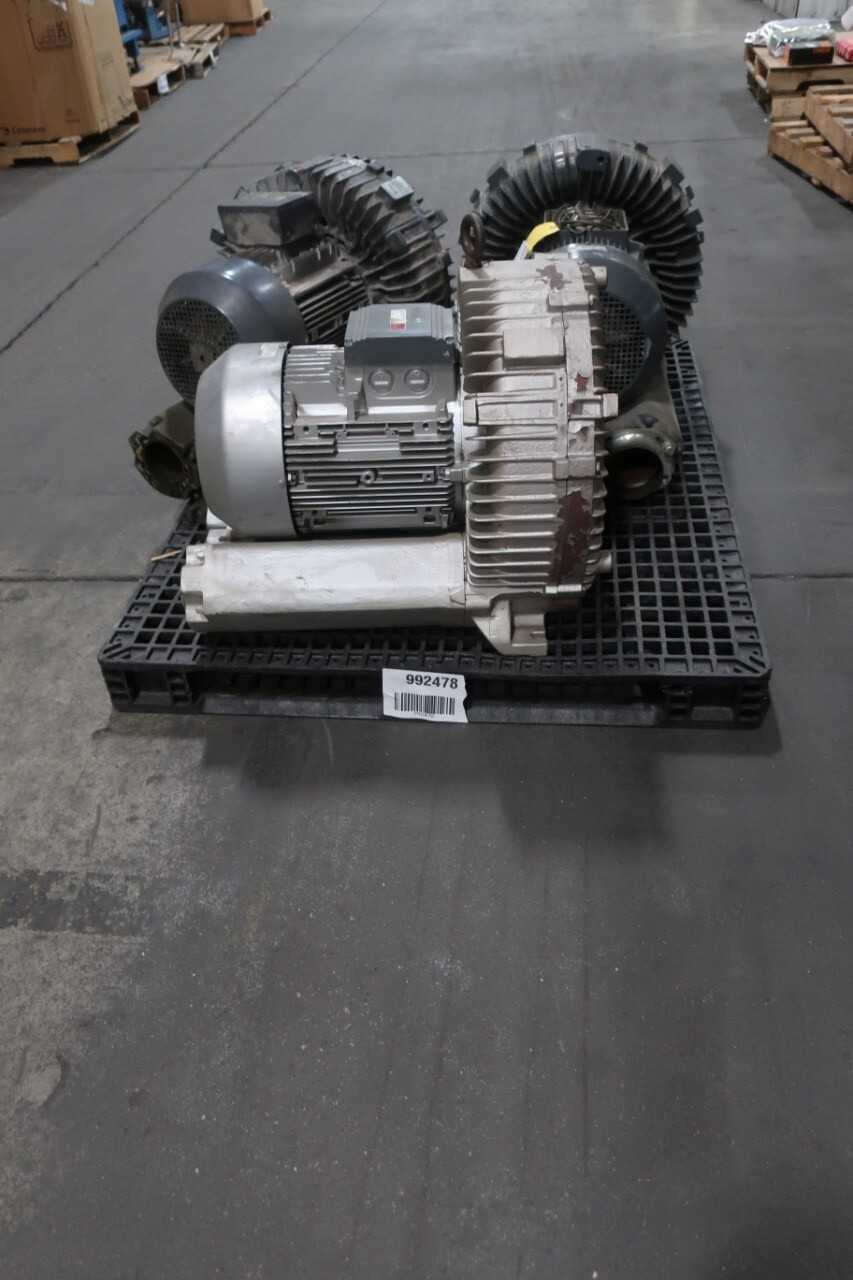 LOT OF 3 GARDNER DENVER REGENERATIVE BLOWERS, PARTS ONLY - BLOWER FAN