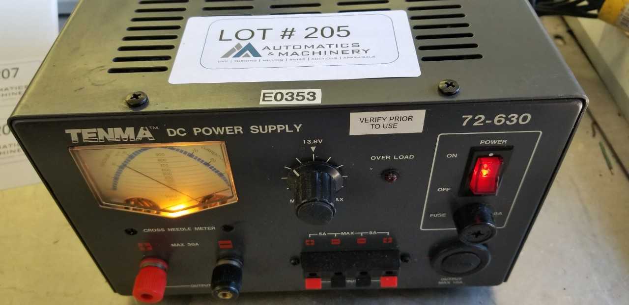 Tenma DC Power Supply - METAL INSPECTION EQUIPMENT Tenma DC Power Supply - METAL INSPECTION EQUIPMENT