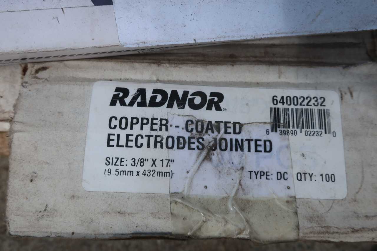 2 PALLETS OF ASSORTED WELDING ELECTRODES AND WIRE - WELDING EQUIPMENT