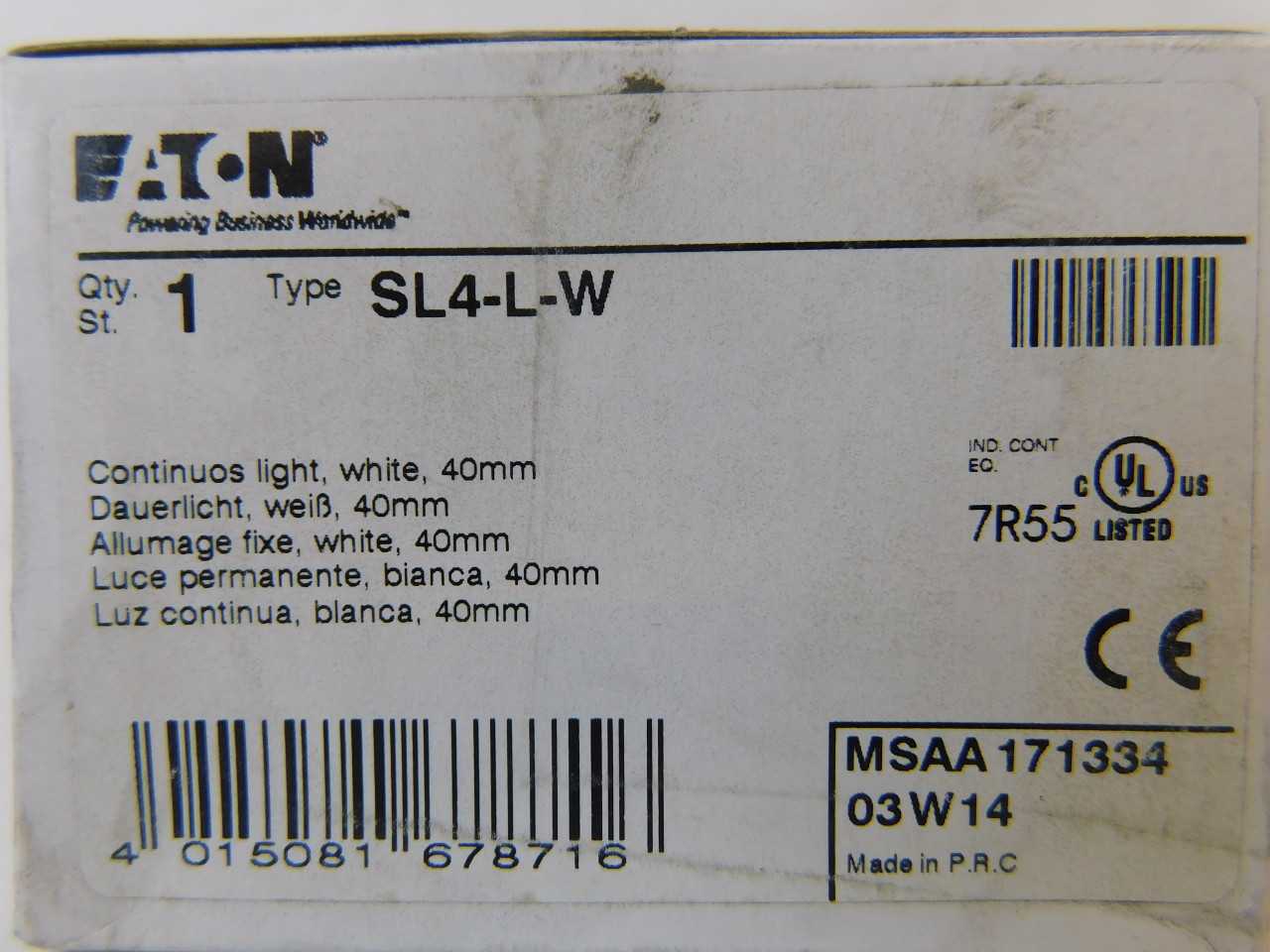 Quantity of 37x SL4-L-W Lights - LIGHTING Quantity of 37x SL4-L-W Lights - LIGHTING