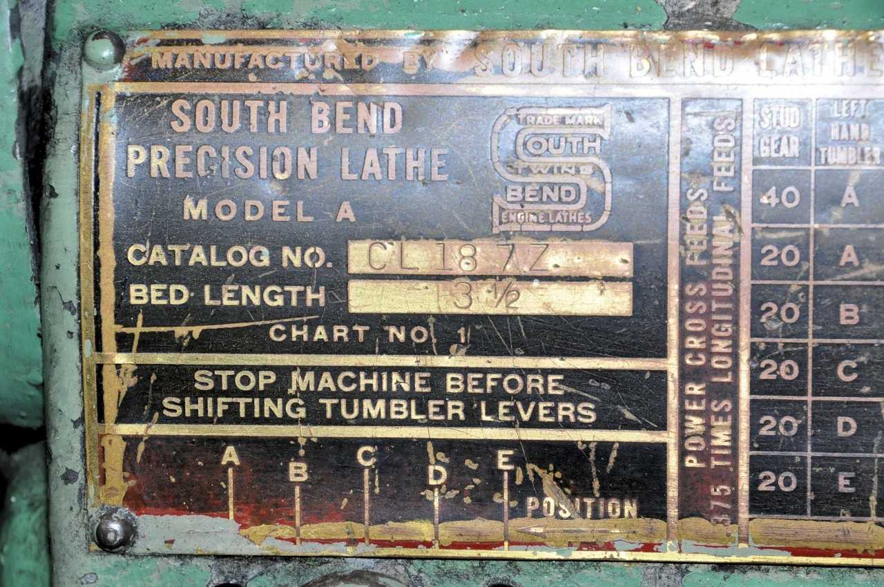 South Bend Precision Lathe - LATHES