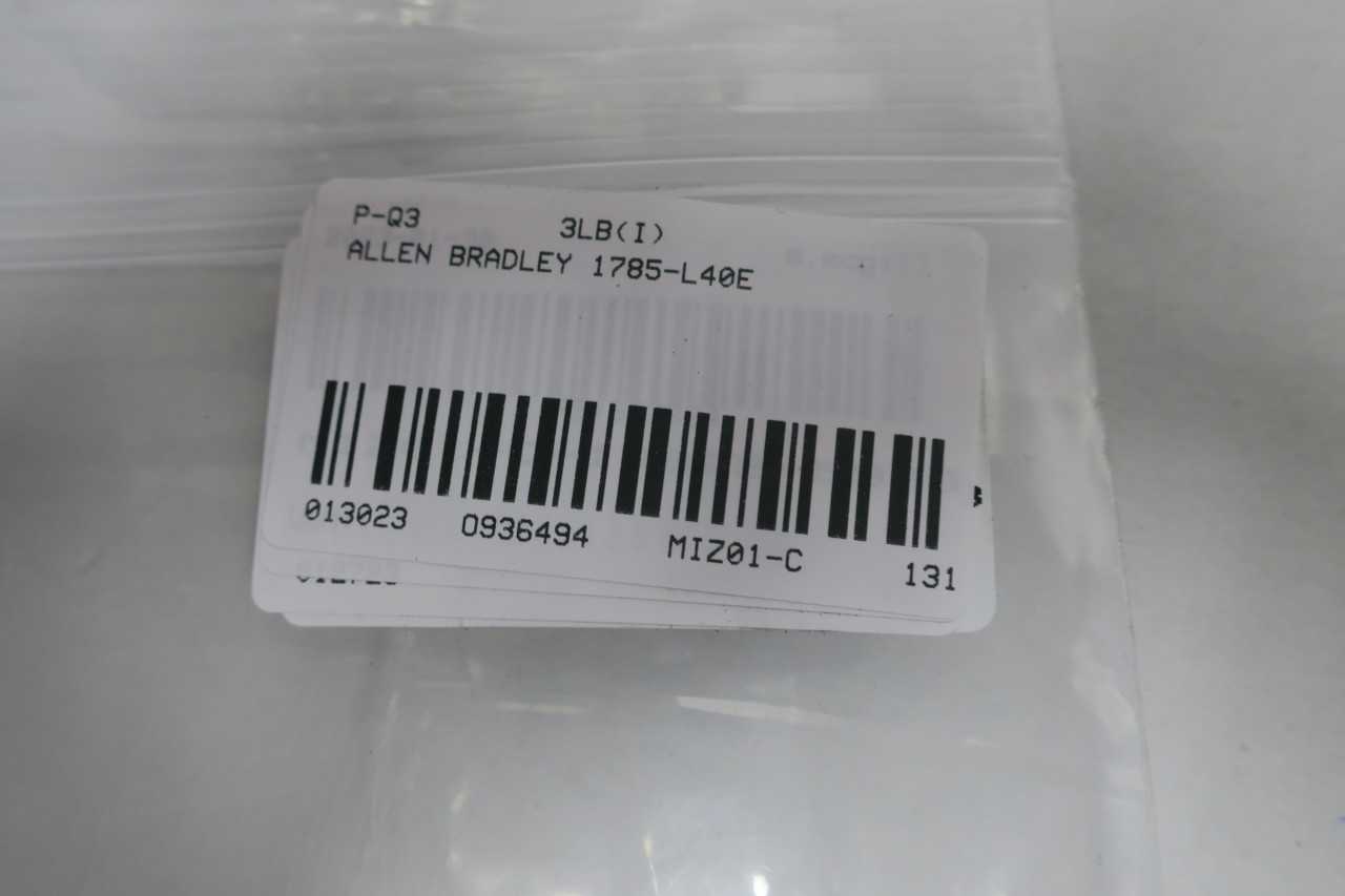 ALLEN BRADLEY 1785-L40E ETHERNET SER D PROCESSOR MODULE - AUTOMATION & CONTROLS