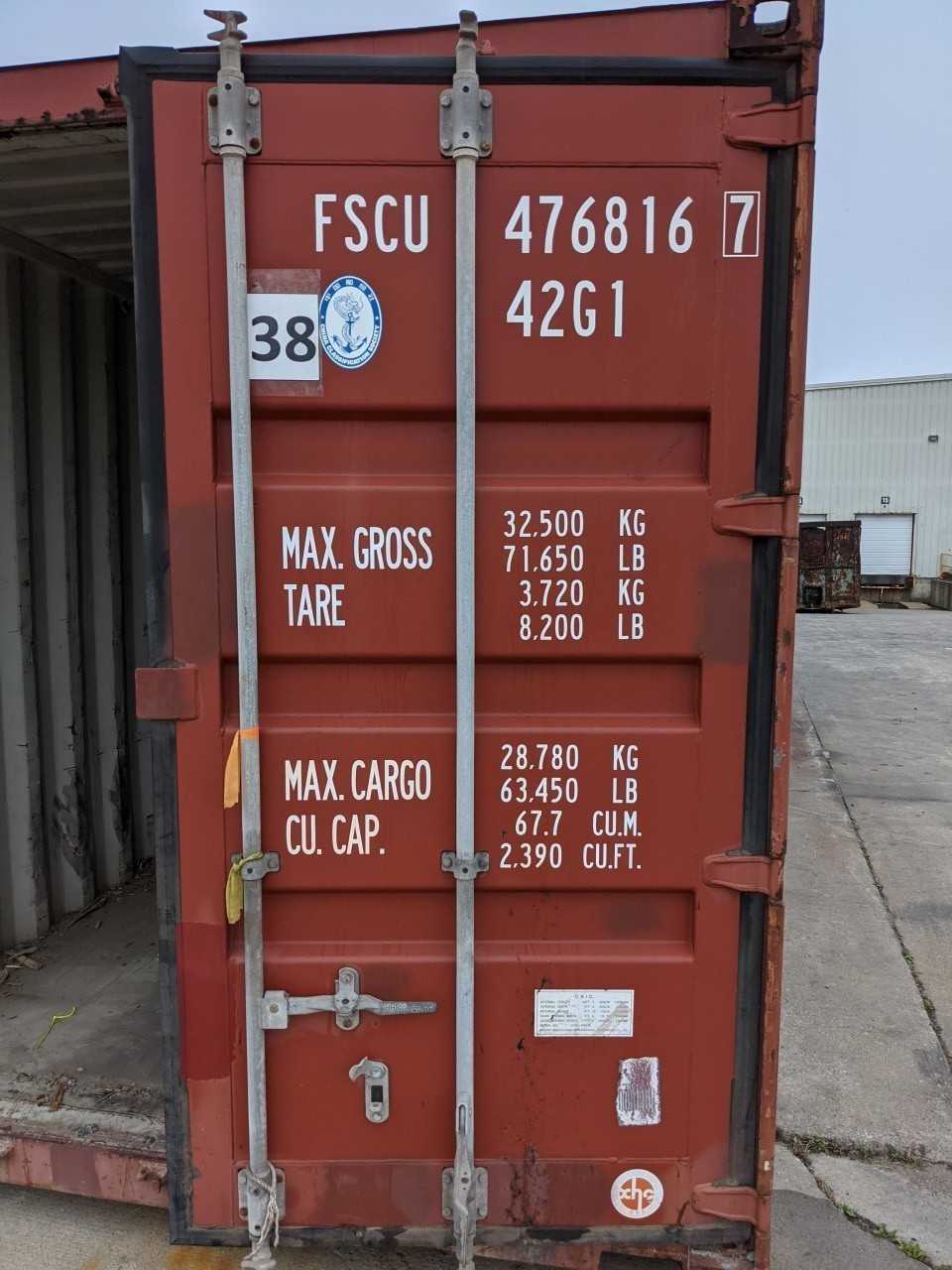 FLORENS 40FT STANDARD CUBE SHIPPING CONTAINER - INDUSTRIAL PARTS