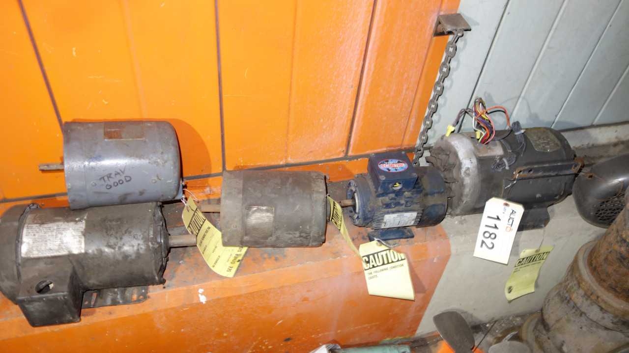 LOT OF 9 ELECTRIC MOTORS - ELECTRIC MOTORS