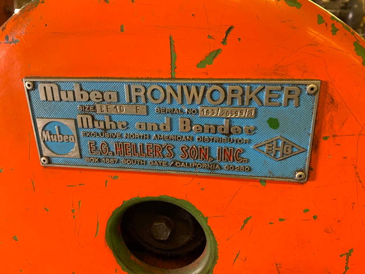 Mubea Ironworker BF10F - MACHINING ACCESSORIES & TOOLING