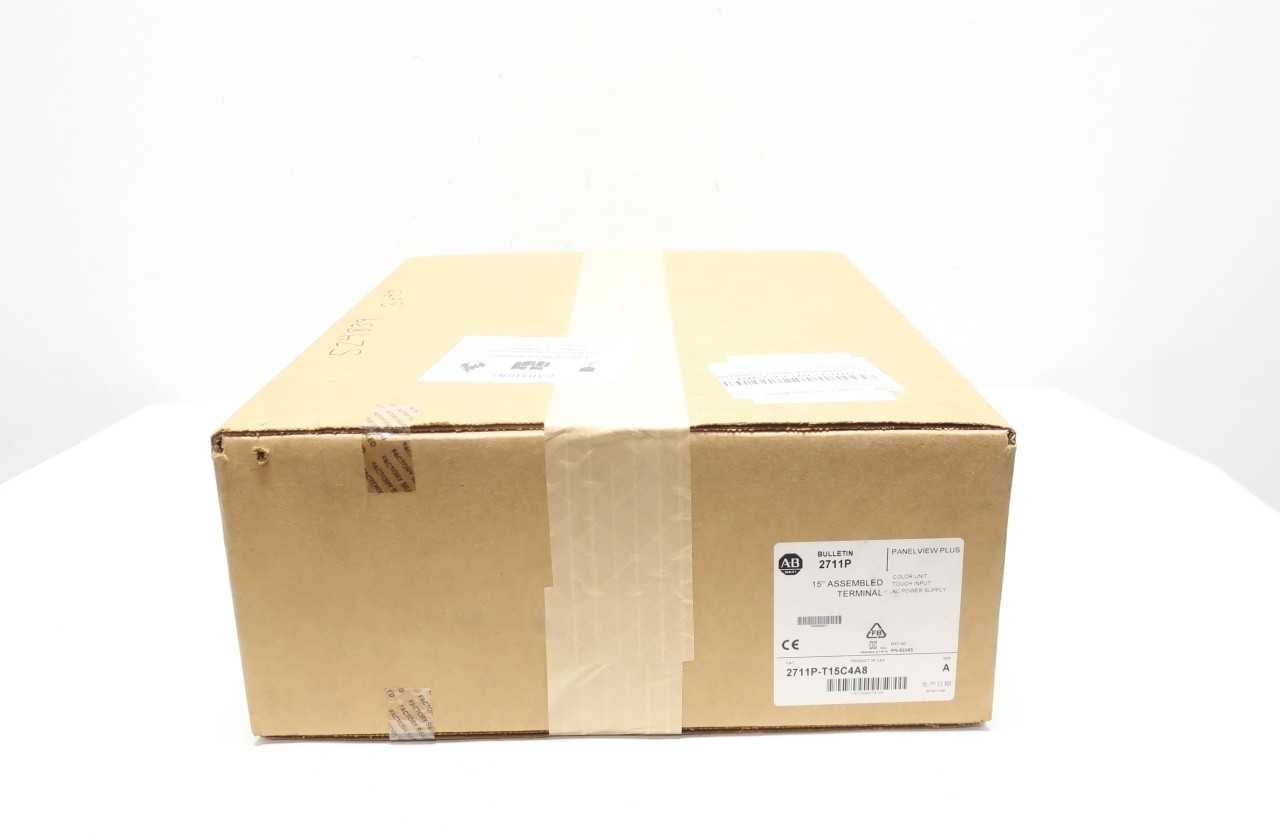 ALLEN BRADLEY 2711P-T15C4A8 PANELVIEW PLUS TOUCH INPUT COLOR UNIT SER A OPERATOR INTERFACE PANEL - AUTOMATION & CONTROLS