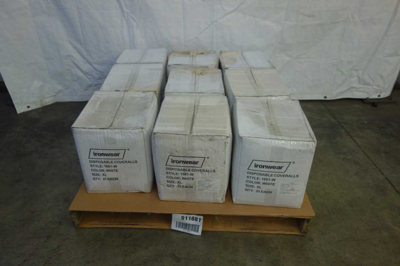 PALLET OF IRONWEAR DISPOSABLE COVERALLS, SIZE XL - SAFETY EQUIPMENT