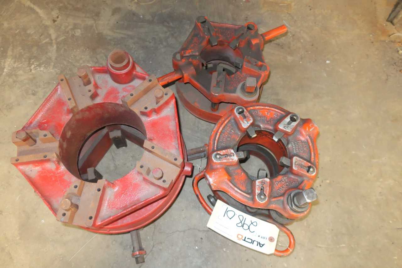 LOT OF 3 ASSORTED PIPE THREADERS - ELECTRIC POWER TOOLS