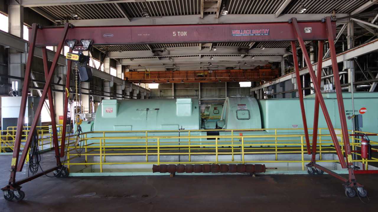 WALLACE 5T19-25 PORTABLE 5 TON GANTRY W/ XN 25 HOIST - LIFTING EQUIPMENT