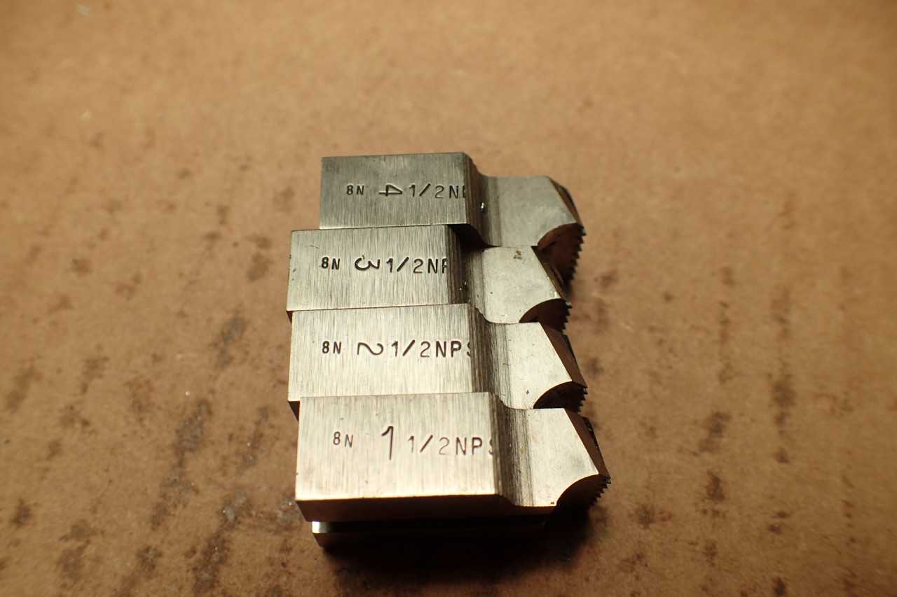 1/2" NPS Straight Pipe Standard Threading Chasers for Geometric 1"-DS Die Heads - MACHINING ACCESSORIES & TOOLING