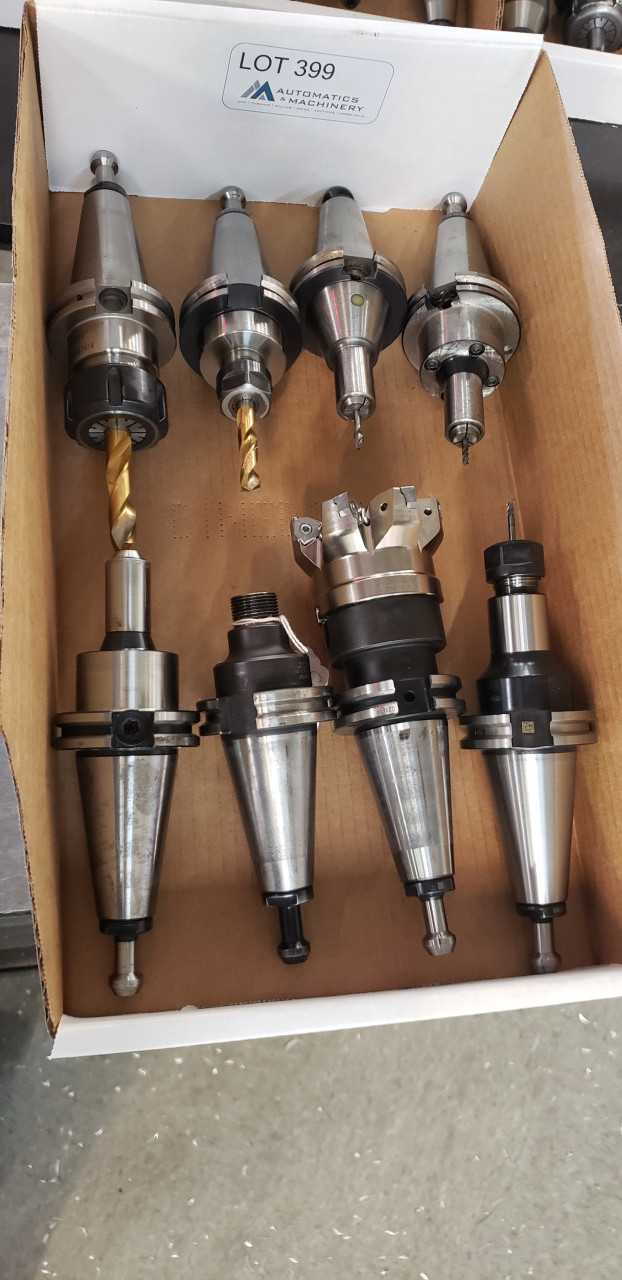 Cat 40 Tool Holders Qty 8 - ELECTRIC POWER TOOLS Cat 40 Tool Holders Qty 8 - ELECTRIC POWER TOOLS