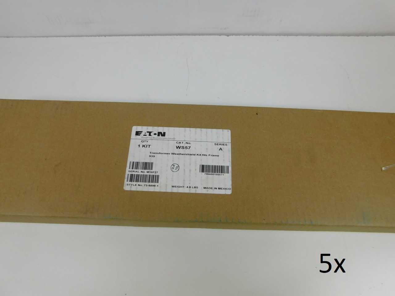 Lot of Quantity 5x WS57 Transformer Shields - CONTROL TRANSFORMERS Lot of Quantity 5x WS57 Transformer Shields - CONTROL TRANSFORMERS