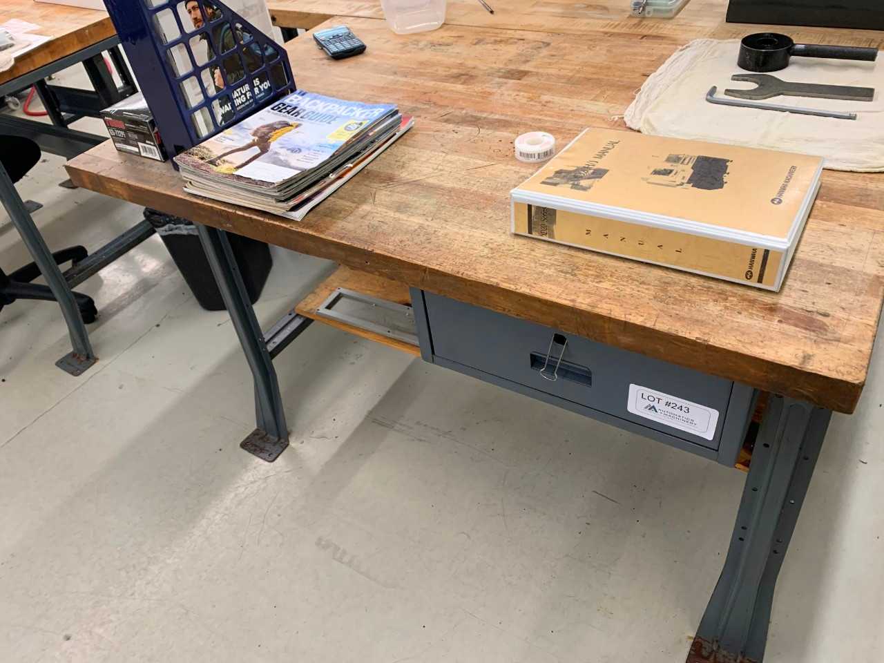 Butcher Block Work Bench - PLANT & FACILITY