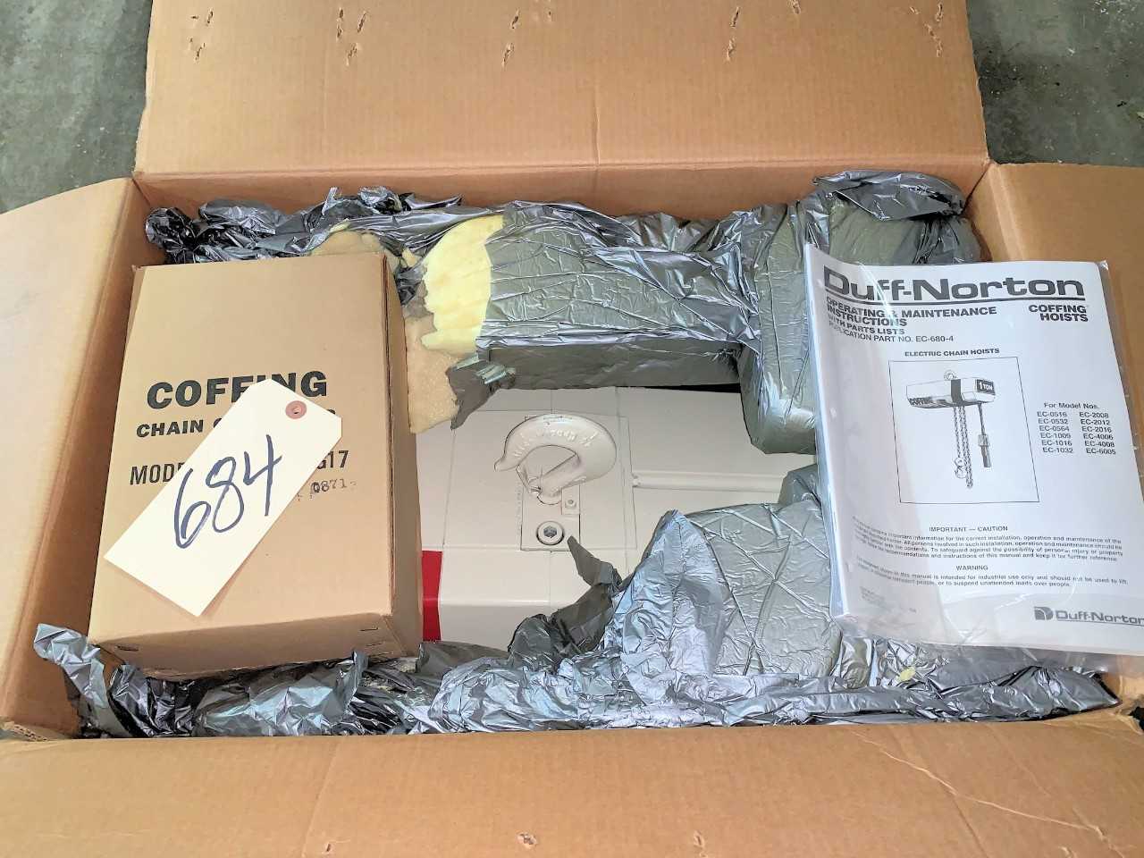 Coffing 1-ton Electric Hoist - LIFTING EQUIPMENT