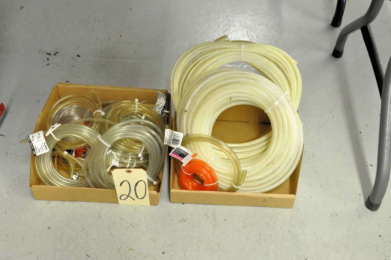 Lot-Plastic Tubing In (2) Boxes Under (1) Table - ELECTRIC POWER TOOLS