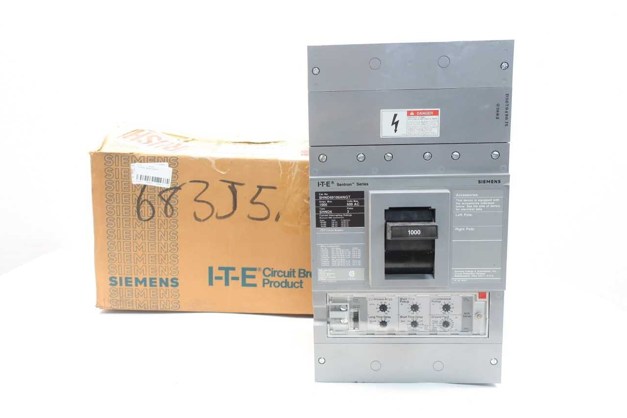 SIEMENS SHND69100ANGT MOLDED CASE CIRCUIT BREAKER 3P 1000A AMP 600V-AC - CIRCUIT BREAKERS SIEMENS SHND69100ANGT MOLDED CASE CIRCUIT BREAKER 3P 1000A AMP 600V-AC - CIRCUIT BREAKERS