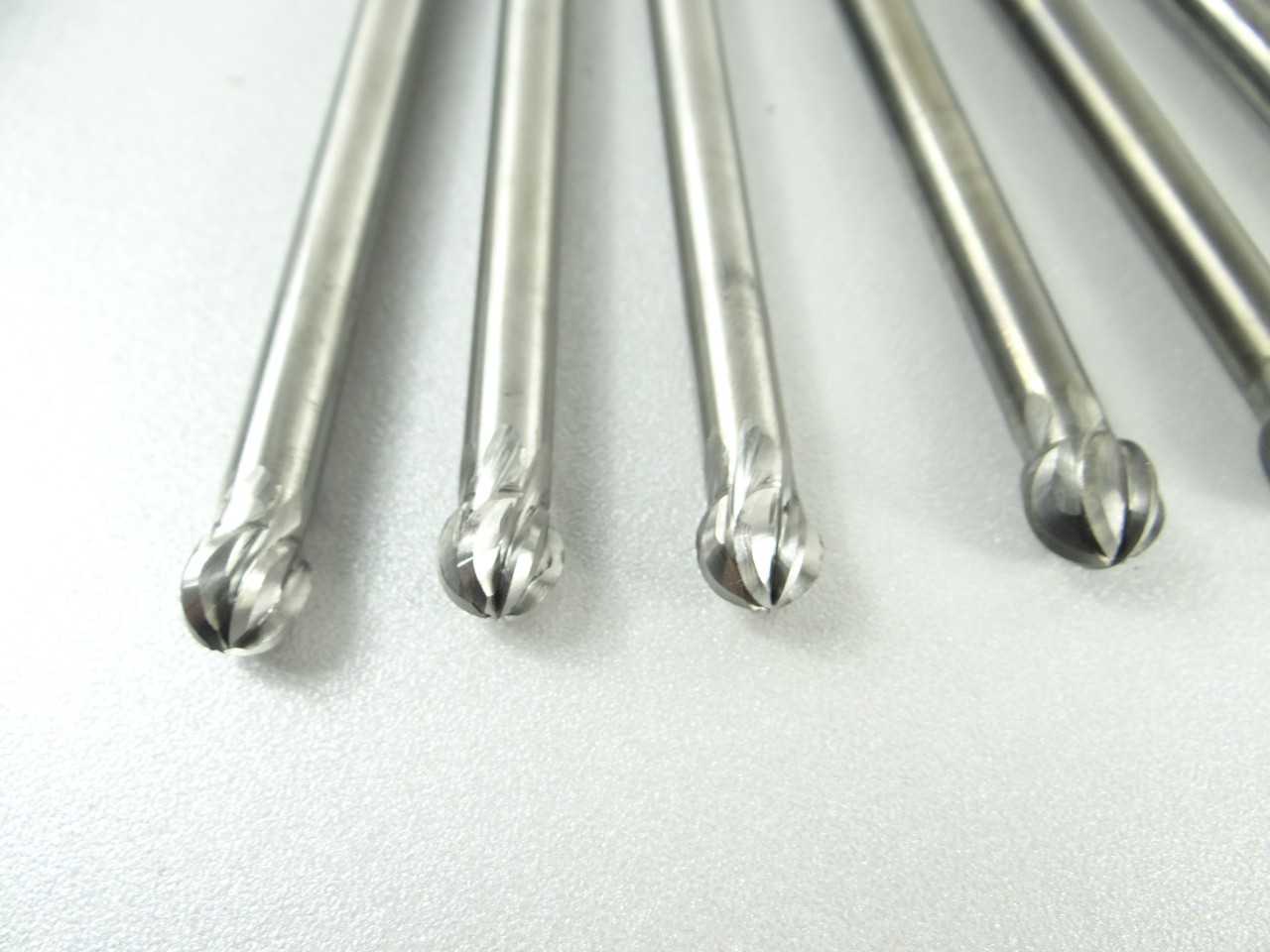 Lot of 8 Solid Carbide Backdraft Ball Nose End Mills - MACHINING ACCESSORIES & TOOLING
