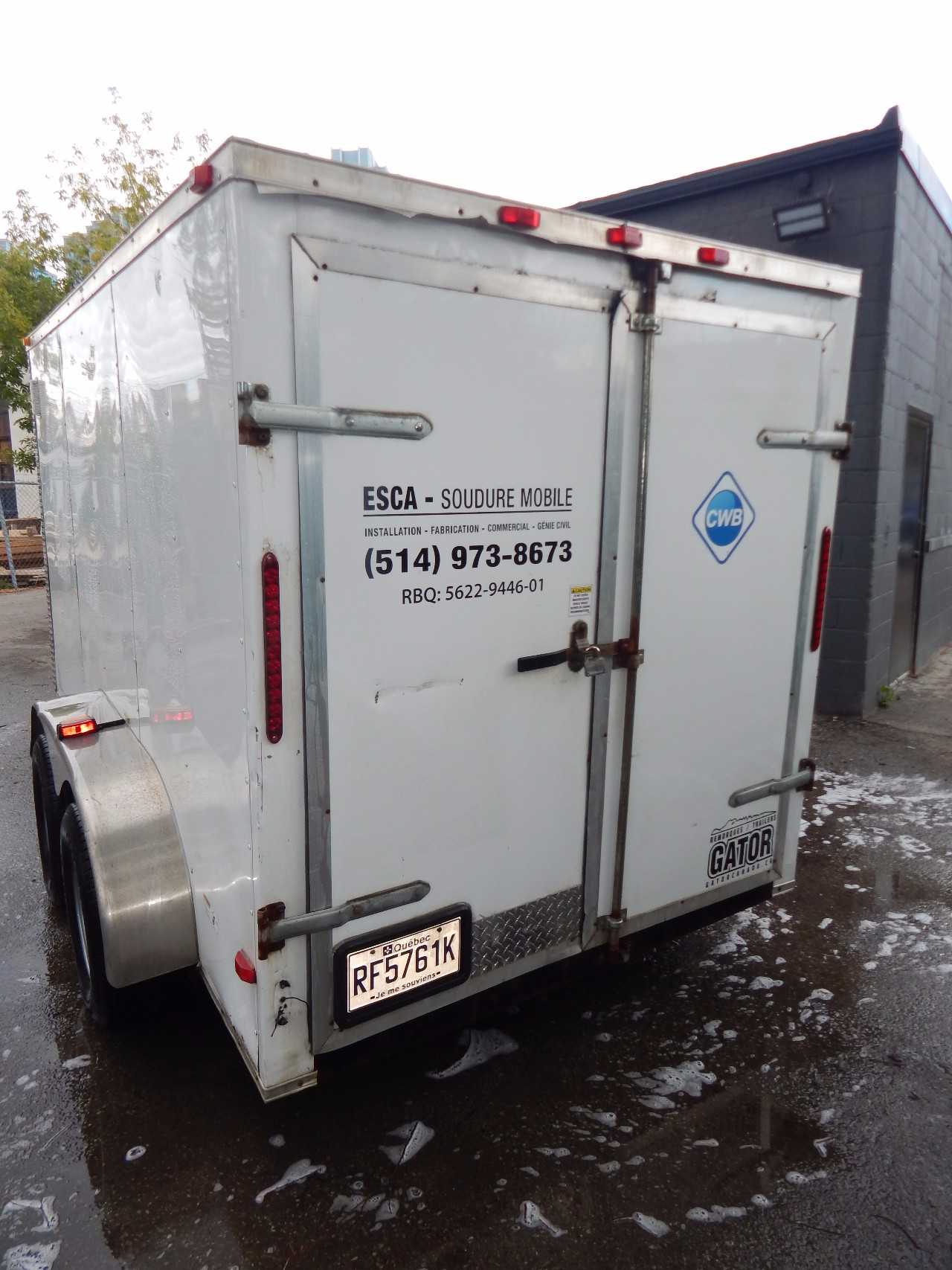 CYNERGY (2015) SWIFT TANDEM AXLE ENCLOSED V-NOSE UTILITY TRAILER - TRAILERS