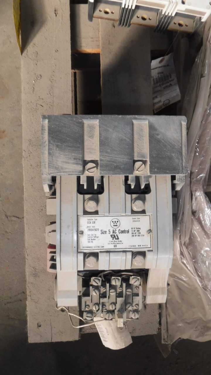 200 HP Westinghouse Size 5 Starter - MOTOR STARTERS 200 HP Westinghouse Size 5 Starter - MOTOR STARTERS