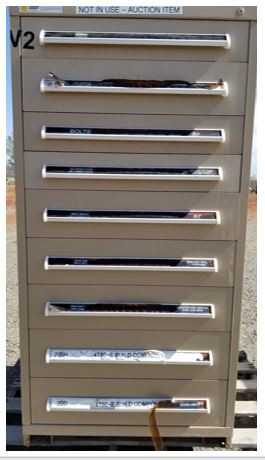 Lot of (2) Vidmar Cabinets - TOOL STORAGE
