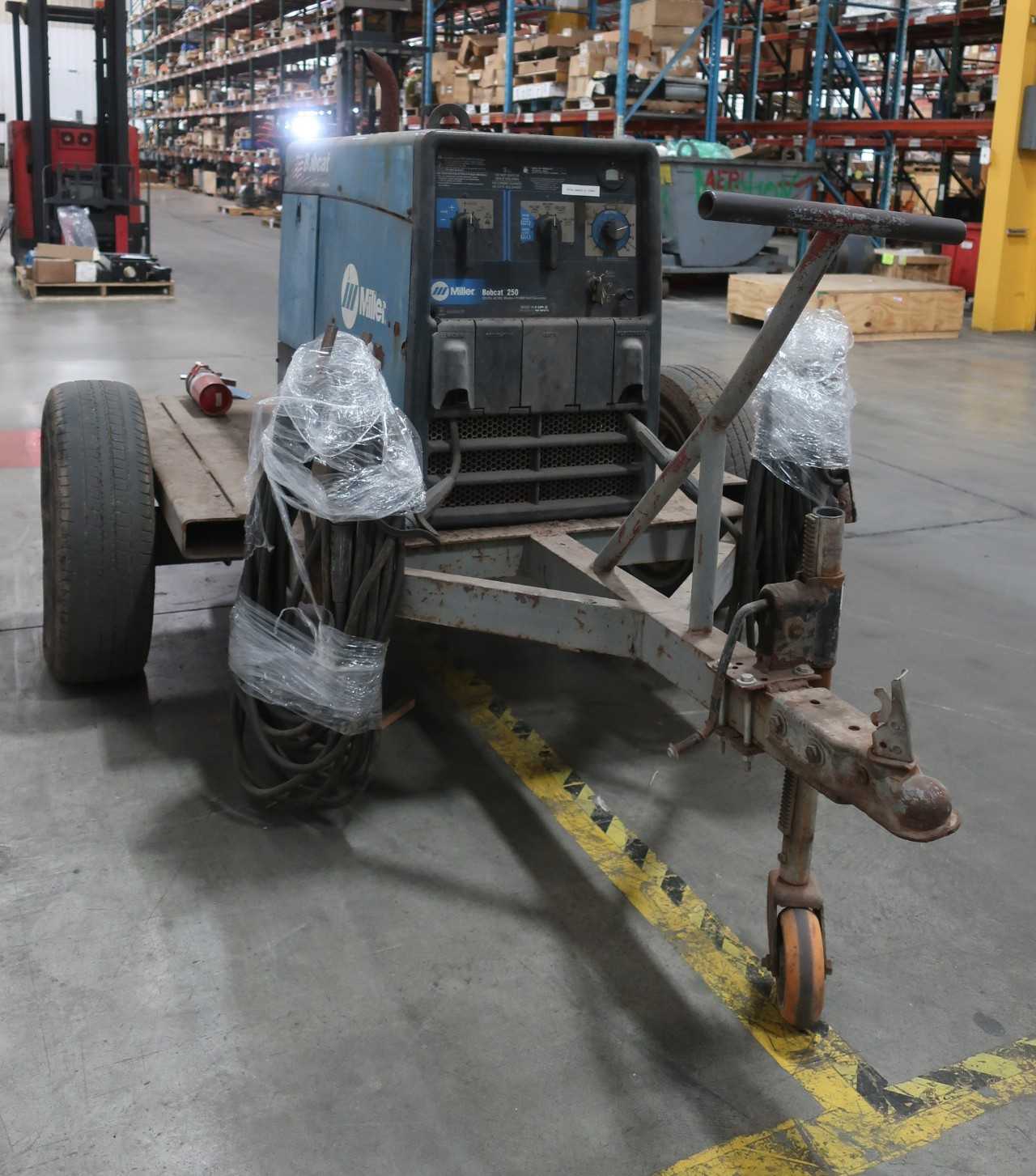 MILLER BOBCAT 250 CC/CV, AC/DC WELDER/GENERATOR, TRAILER INCLUDED - WELDING EQUIPMENT