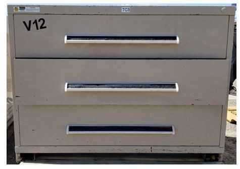 Lot of (3) Vidmar Cabinets - TOOL STORAGE