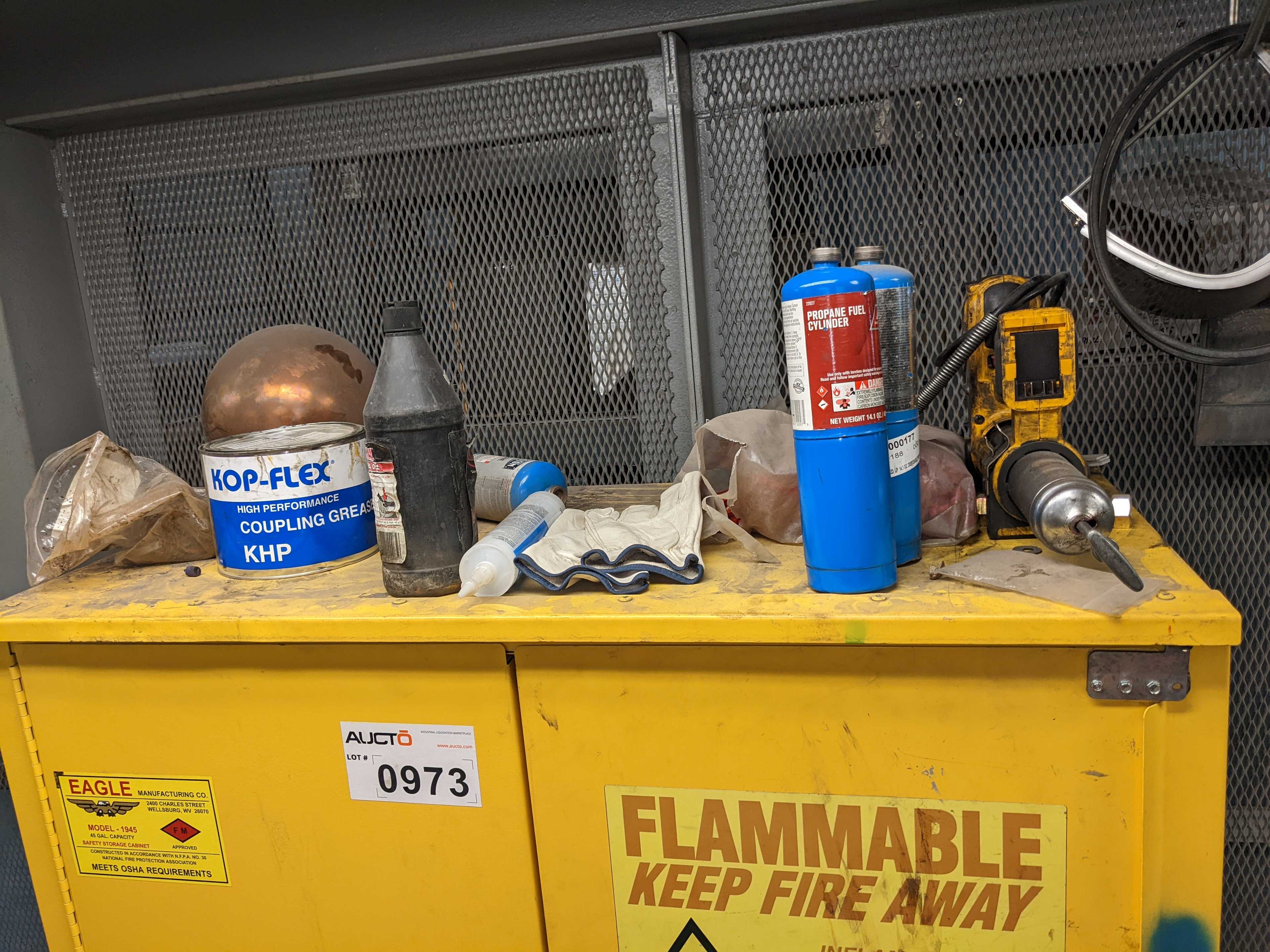 FIRE SAFETY CABINET WITH CONTENTS - SAFETY EQUIPMENT