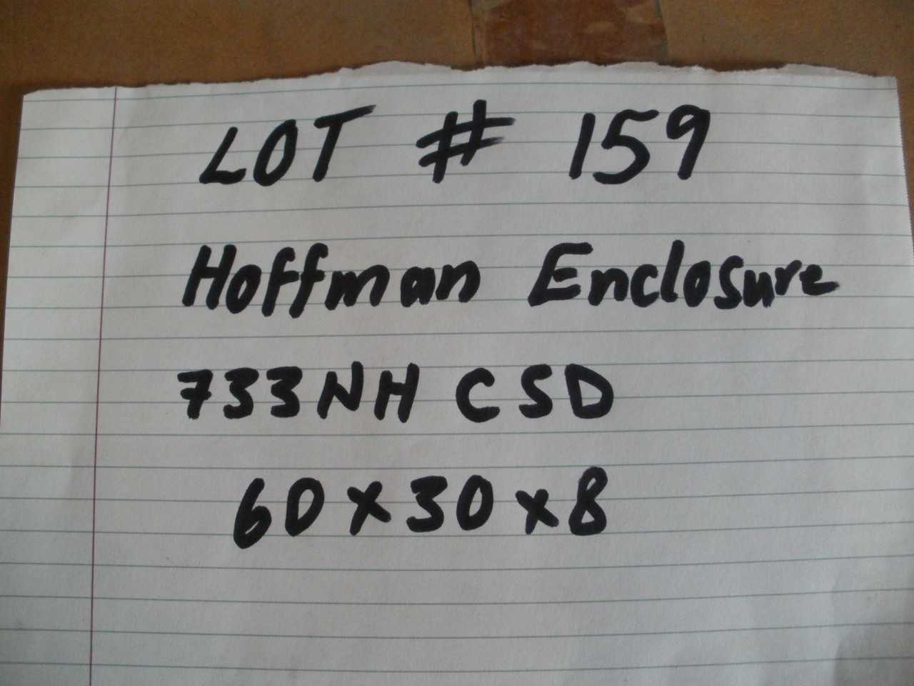 HOFFMAN ENCLOSURE 733NHCSD ( 60x30x8) QTY. 1 - ELECTRICAL ENCLOSURES