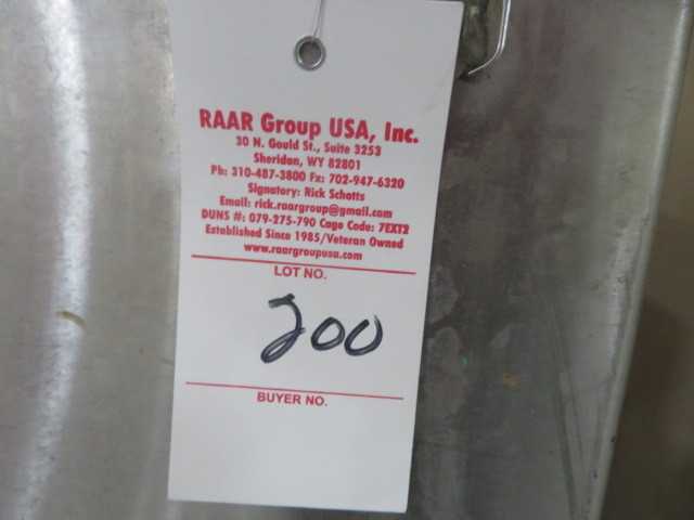 Stainless Steel Control Cabinet with Contents - MISCELLANEOUS