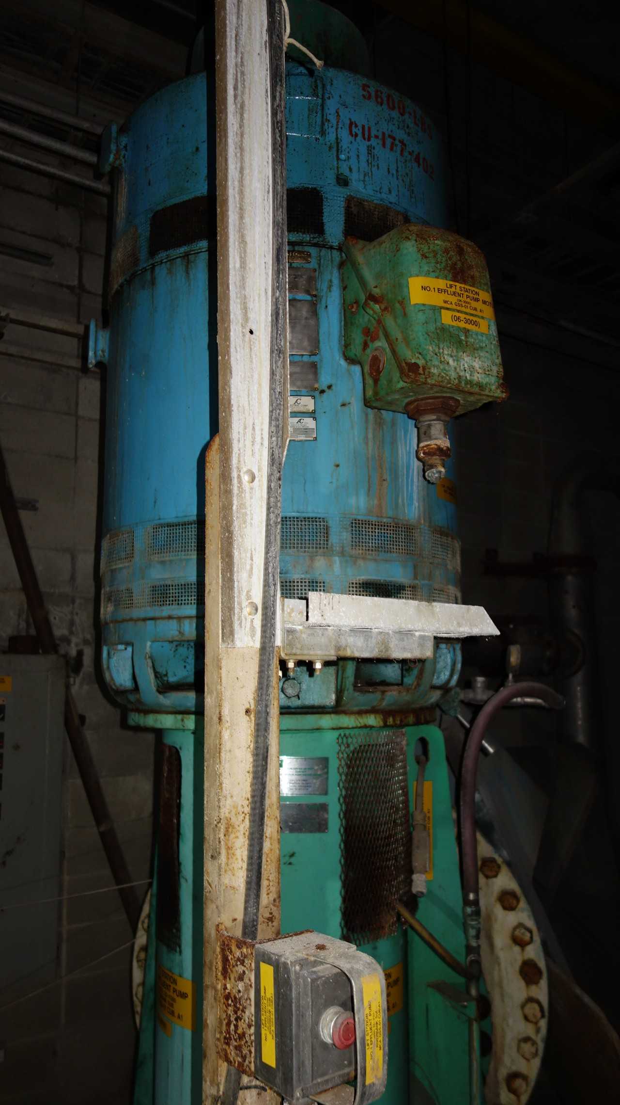 JOHNSTON PUMP 1-30LS 400HP VERTICAL PUMP MOTOR - PUMPS