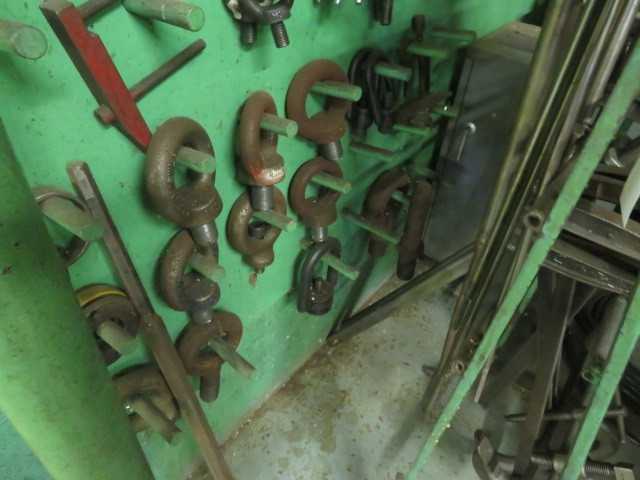 All rigging, clamps, other items and steel stand in picture, LOT - MISCELLANEOUS