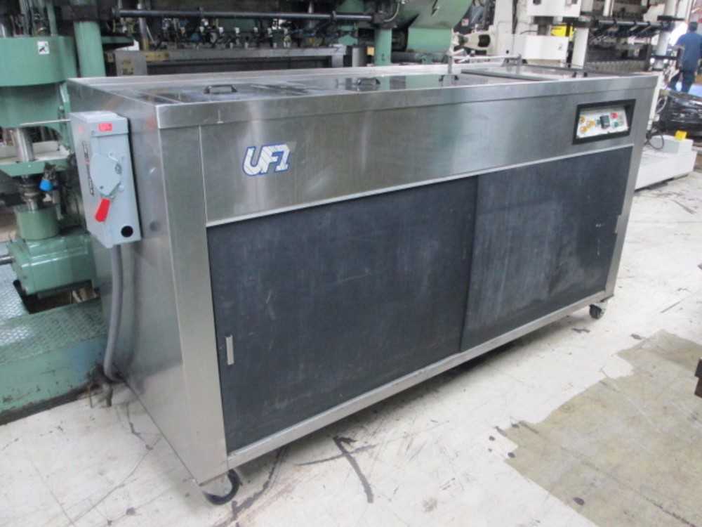 UFI Aqueous 4 Stage Ultrasonic Wash System W/Electric Heat & (4)20"X 16" Sumps - PROCESS EQUIPMENT