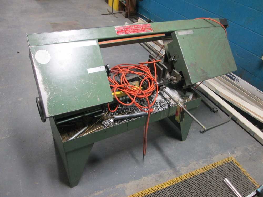 Carolina Model HD10 3/4Hp 115V 1Ph Horizontal Band Saw 18" Throat 3/4"W Blade - METAL SAWS