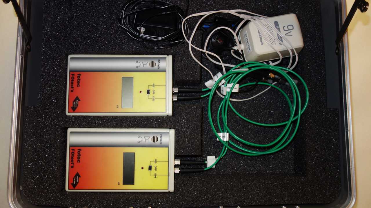 FOTEC DCT FIBER OPTIC TEST EQUIPMENT CABLE TESTER KIT - ELECTRIC POWER TOOLS